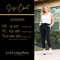 The Reagan Black Joggers Round 2  - Luxe Leggings by Julia Rose®