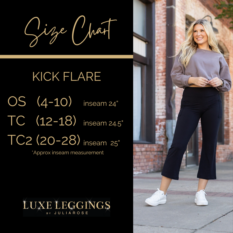 The Delilah - Kick Flare Leggings with Pockets