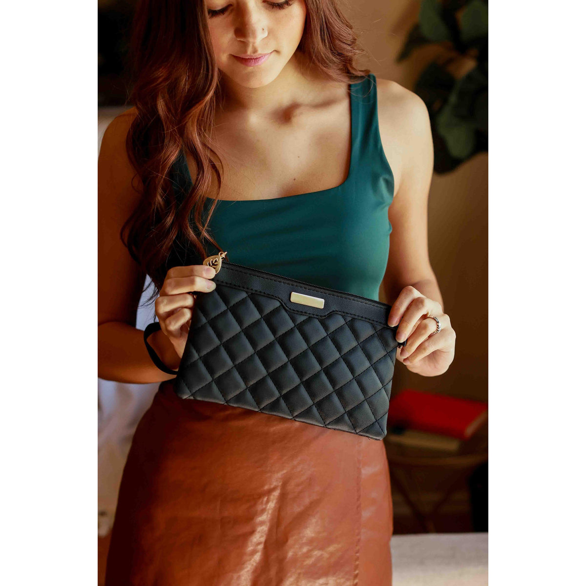 Ready To Ship | The Kate Quilted Wristlet Clutch