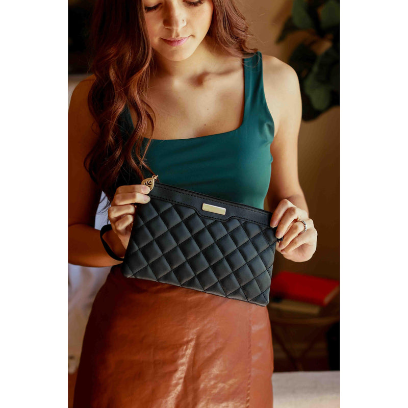Ready To Ship | The Kate Quilted Wristlet Clutch