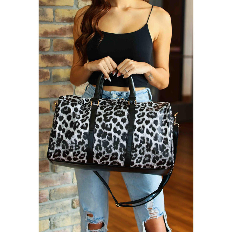 Ready to Ship | Let's Get Away Leopard Weekender Bags