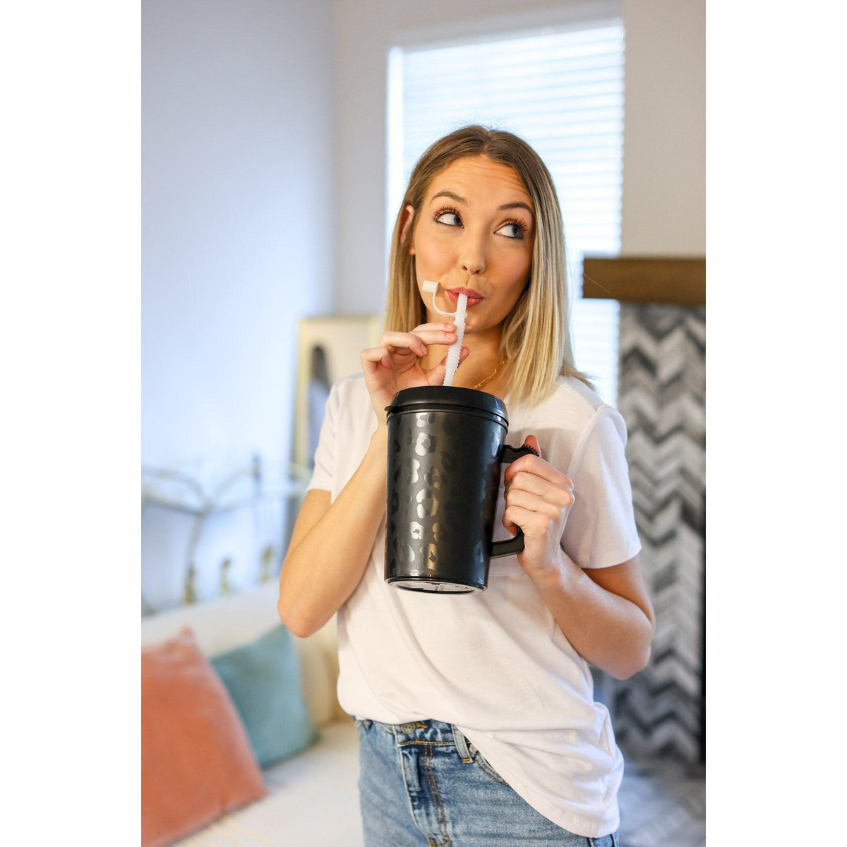 Ready to Ship | The Amelia 34oz Double Wall Insulated Mega Cup
