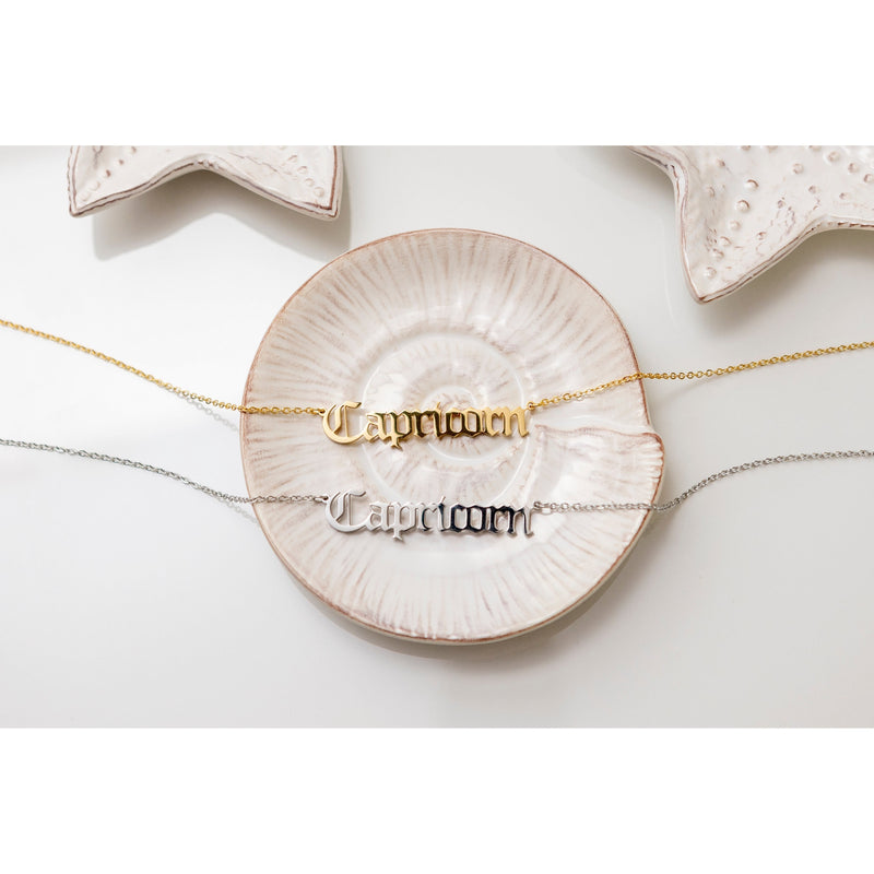Ready to Ship | Stainless Steel Zodiac Sign Necklace