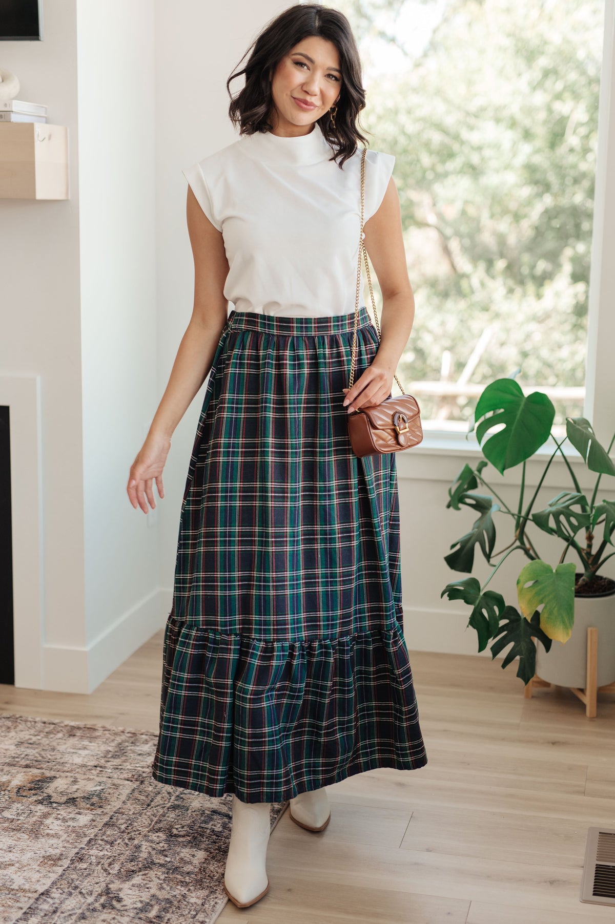 Plaid Perfection Maxi Skirt